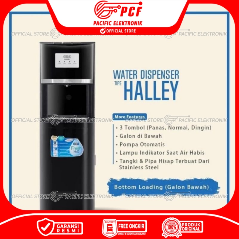 Jual Dispenser Gea Galon Bawah Gea Halley Low Watt Shopee Indonesia