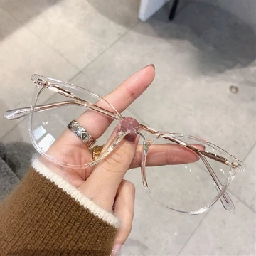 FOMAMATA Kacamata Minus Photocromic Wanita Anti Radiasi Blueray UV400 Frame 2 In 1 Astigmatism