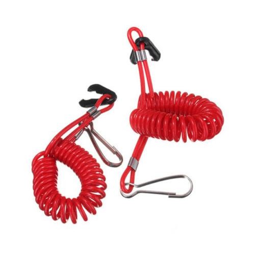 Stop Kill Switch Safety Lanyard With Wrist Strap – For All Yamaha WaveRunner, WaveVenture, WaveRaider & More (Red)
