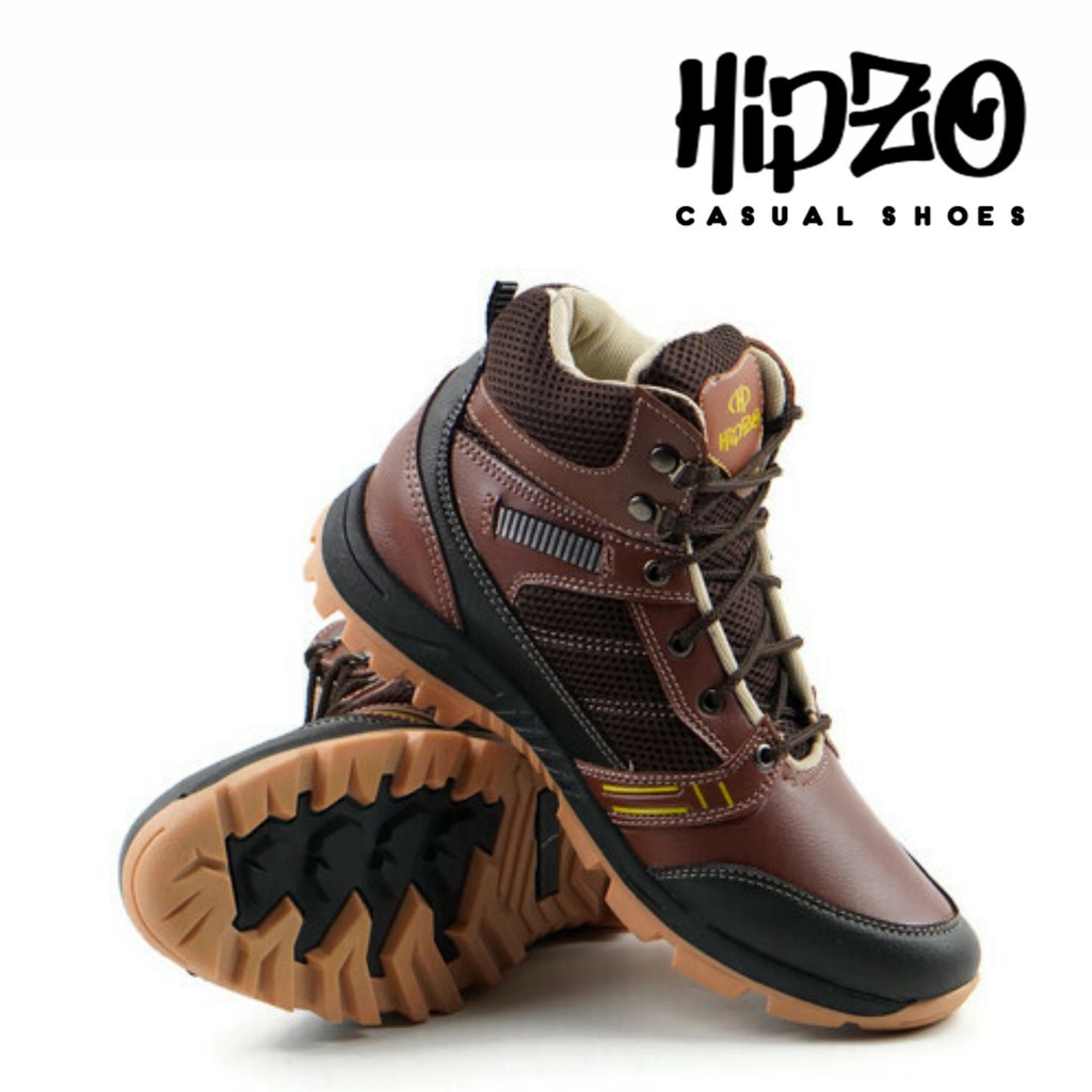 Jual Sepatu Merk Hipzo Boots Hiking Bikers M045 ORI1 100% Untuk Pria ...