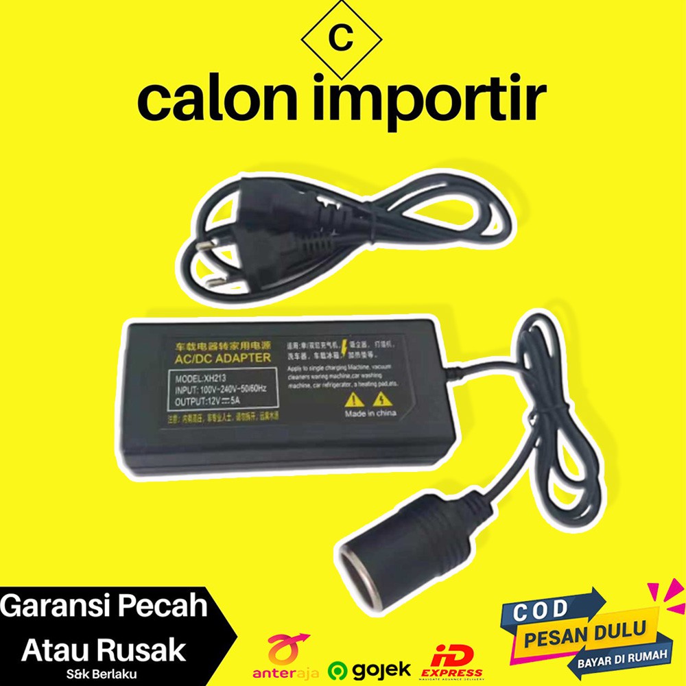 Jual Kabel Konverter Adaptor Inverter Lighting Plug Mobil Ke Colokan