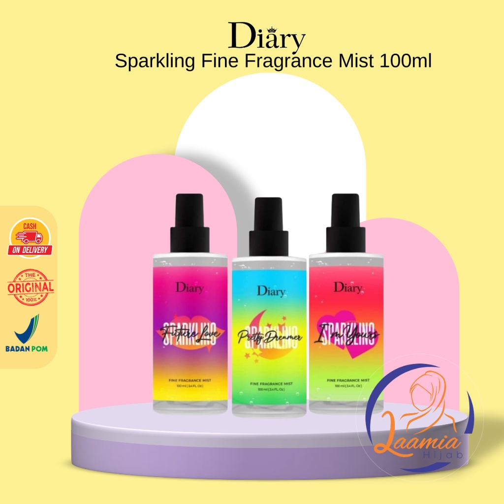 Jual Laamiahijab Diary Sparkling Fine Fragrance Mist 100ml - Body Mist ...