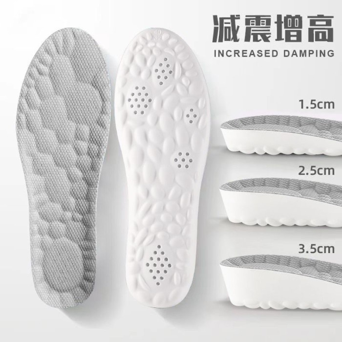 Jual INSOLE SPORT Peninggi Badan 7cm INVISIBLE Sol Sepatu Tambah Tinggi ...