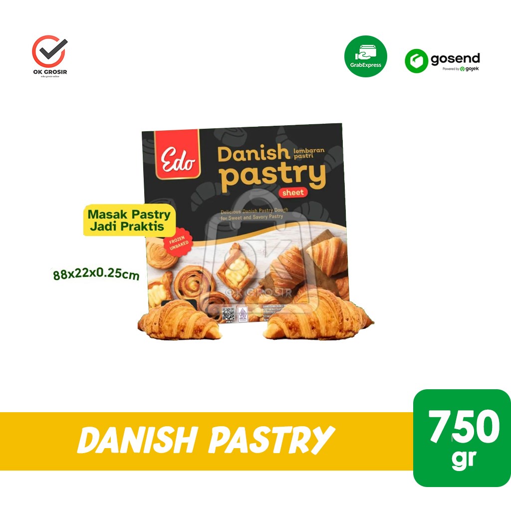 Jual Edo Danish Pastry 750gr (KHUSUS INSTANT) | Shopee Indonesia
