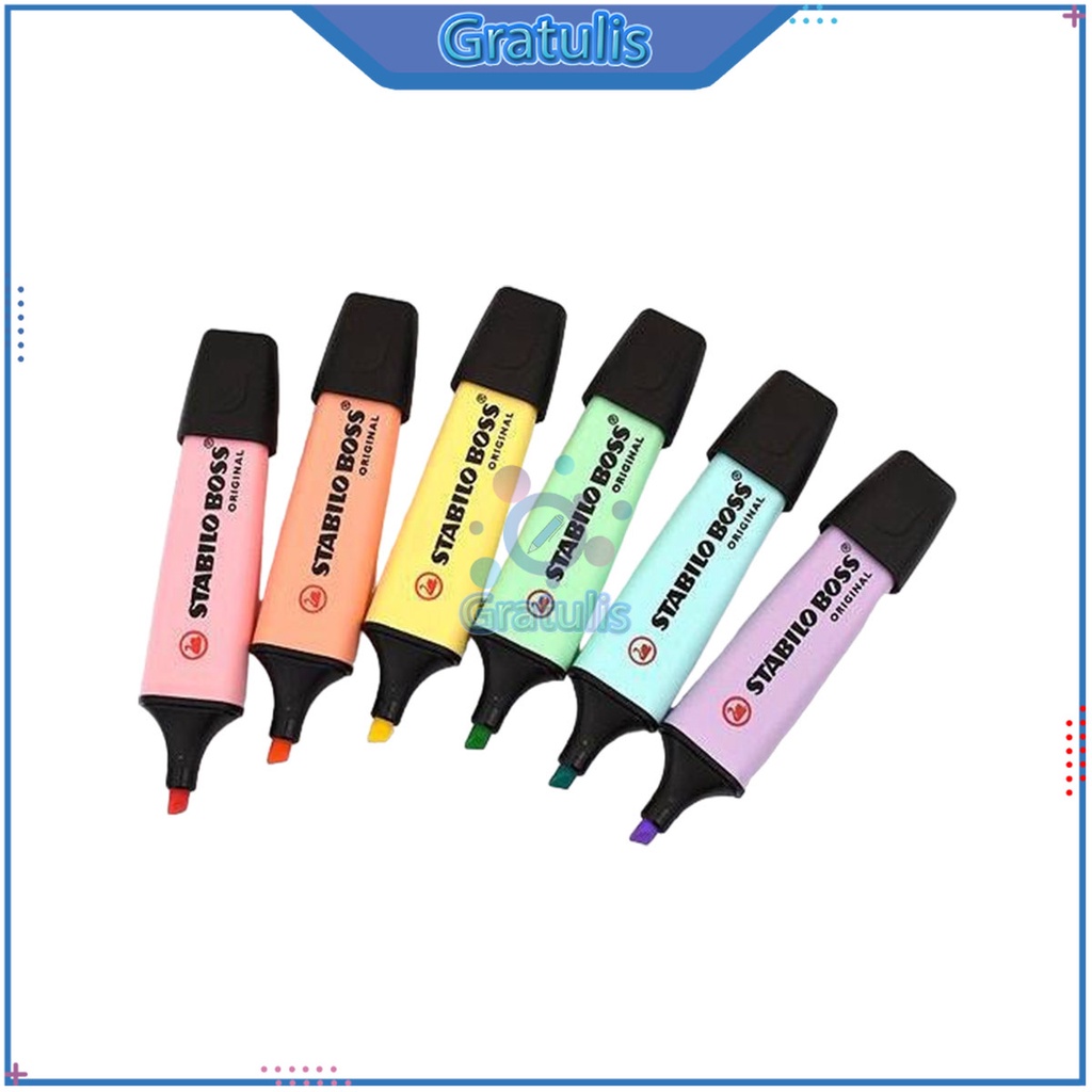 Jual STABILO BOSS HIGHLIGHTER PENANDA WARNA [ORIGINAL] / SPIDOL MARKER ...