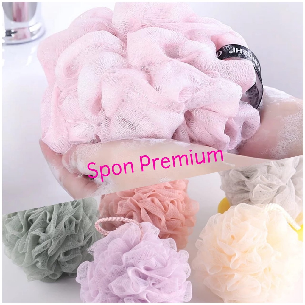 Jual [ HENY ] Spons Mandi BESAR 50 GRAM Jaring Foot Body Scrub Beauty ...
