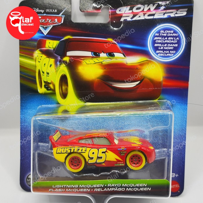 Jual Diecast Mainan Anak Disney Pixar Cars Glow Racers Lightning ...