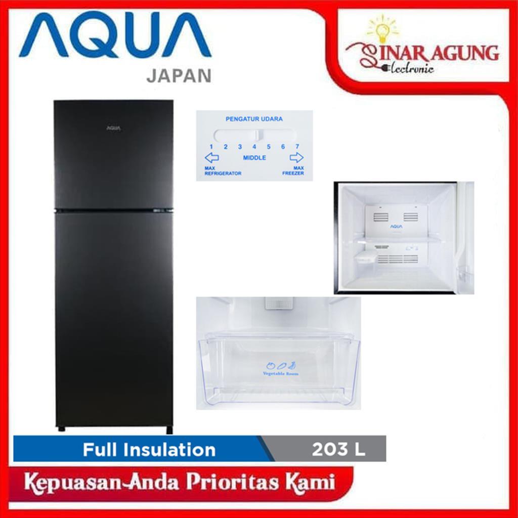 Jual Lemari Es Kulkas Aqua Aqr D Ds Liter Pintu Ori Shopee Indonesia