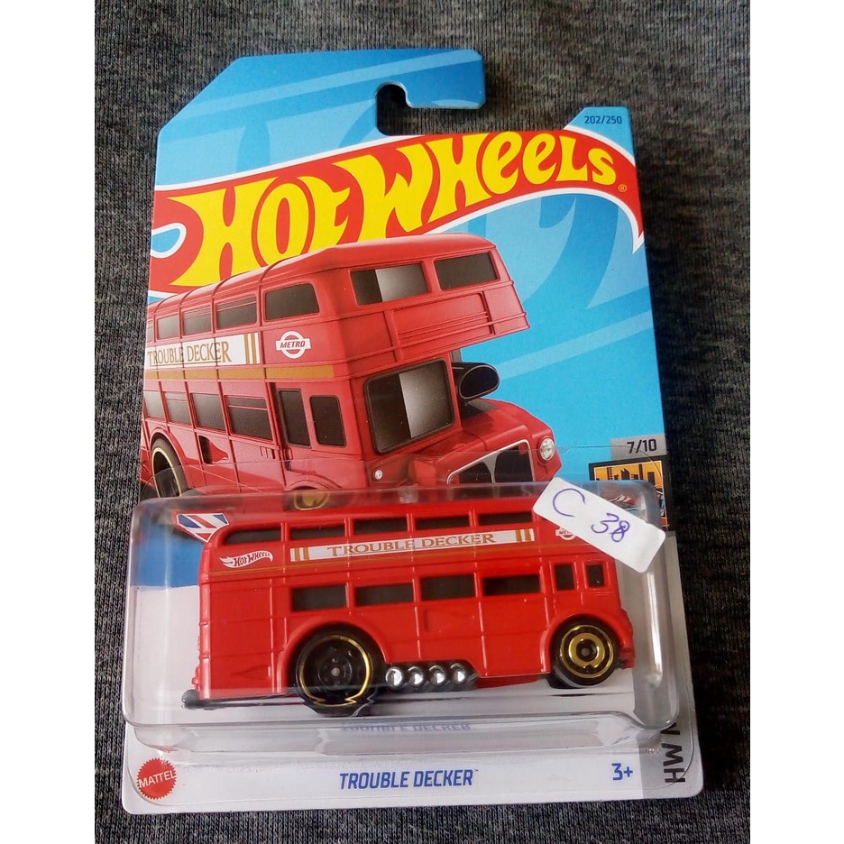 Hot Wheels 2023 #202/250 HW Metro #7/10 Trouble Decker Auto De