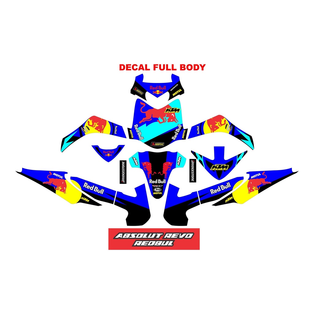 Jual Sticker Decal motor revo absolute 110 fullbody Bisa Request ...
