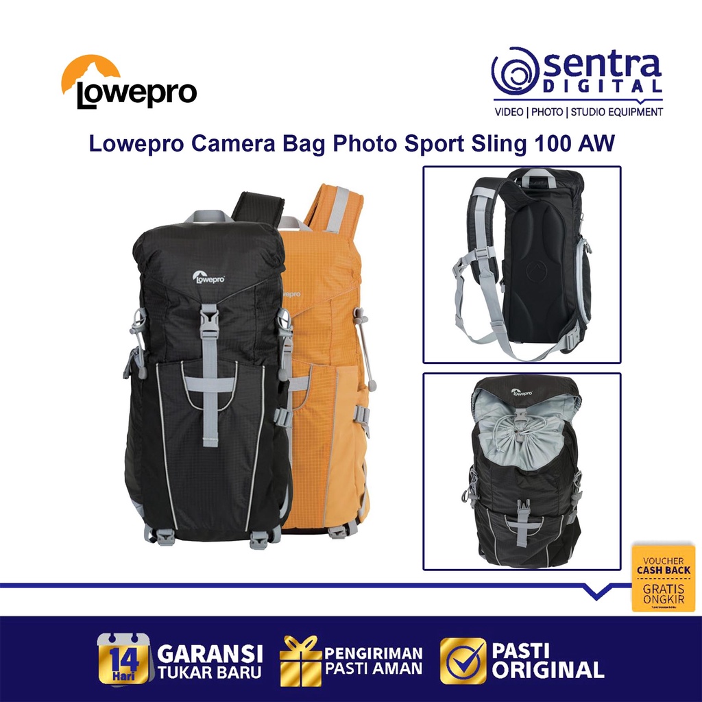 Jual Lowepro Camera Bag Photo Sport Sling 100 AW Backpack Tas Ransel 