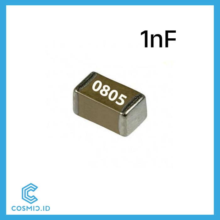 Jual Capacitor 1nF 1 nF 0805 Kapasitor nanoFarad SMD | Shopee Indonesia