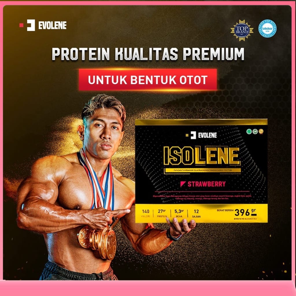 Jual ISOLENE 1 BOX EVOLENE ISI 12 SACHET ISOLENE ORIGINALL EVOLENE SUSU ...