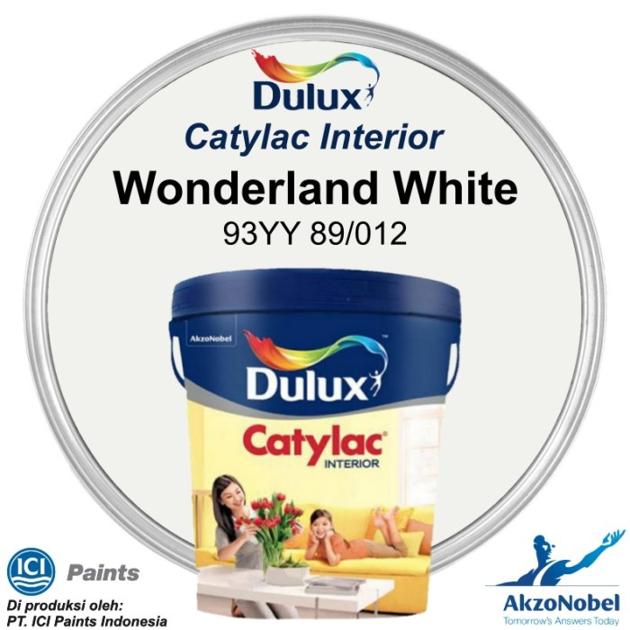 Jual CAT DULUX CATYLAC INTERIOR 5 KG - WONDERLAND WHITE 93YY 89/012 ...