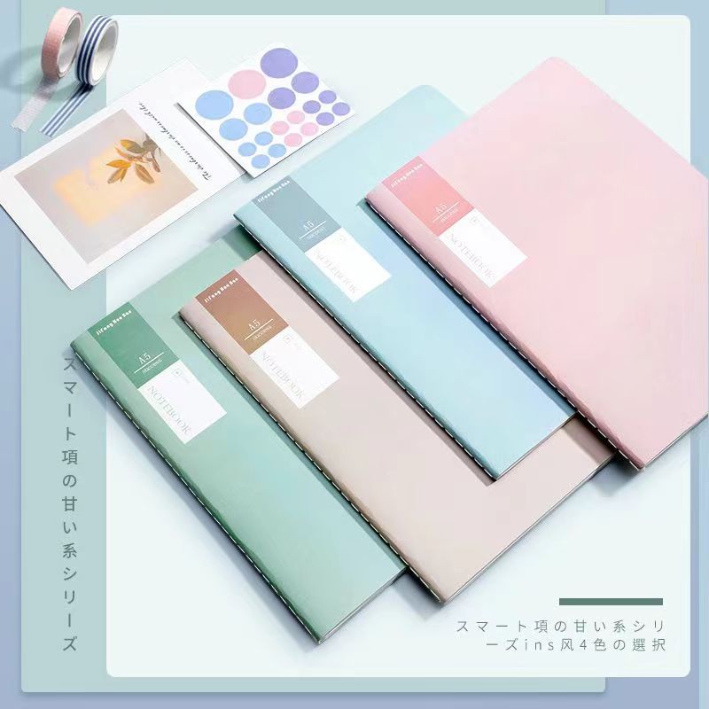 Jual Buku catatan warna Morandi A5/B5/notepad tebal-36 lembar | Shopee ...