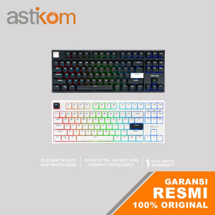 Jual Rexus Daiva RX-D87 Black Gaming Keyboard Mechanical Rexus Daiva ...