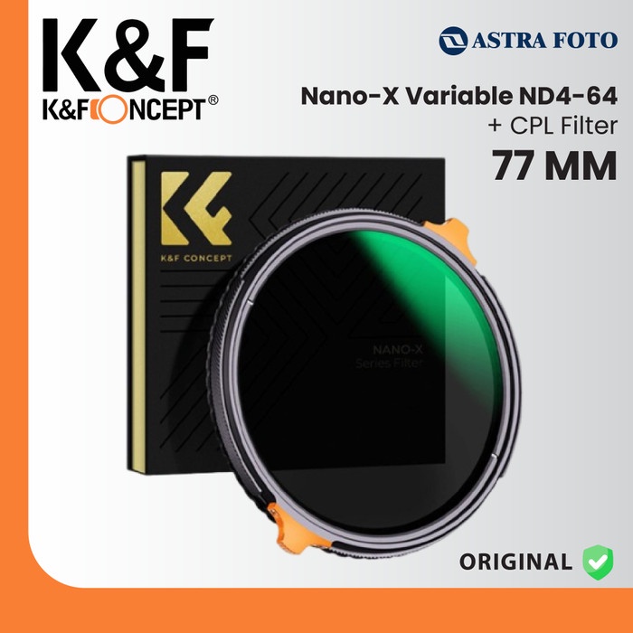 Jual KNF Concept 77mm Filter Nano-X Variable ND4-64 + CPL K&F Filter ...