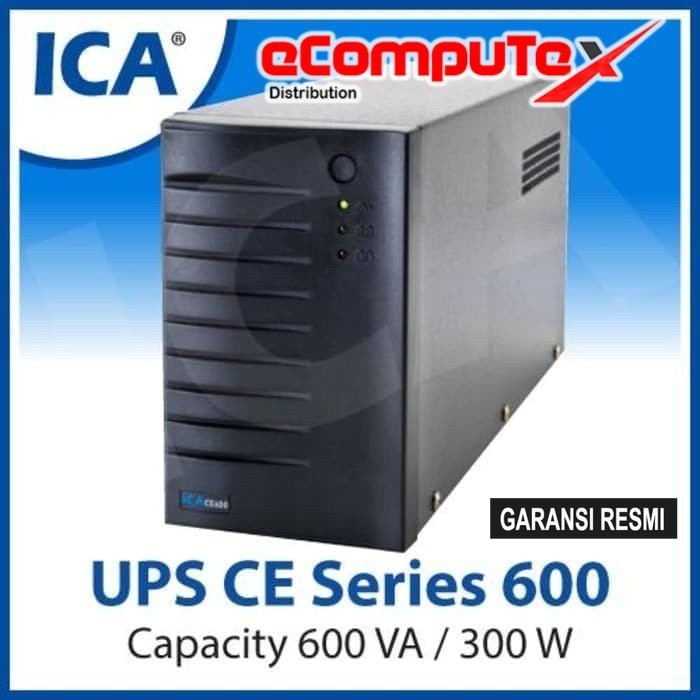Jual UPS ICA LINE INTERACTIVE CE-600 CE600 600VA / 300 WATT RESMI ...
