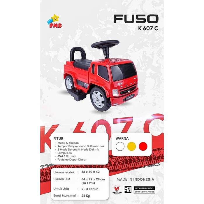 Jual MAINAN Mobil Aki Truk Fuso (K607C) | Shopee Indonesia