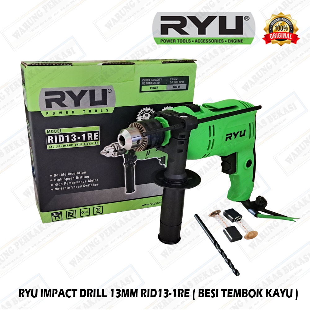 Jual Ryu Impact Drill Mesin Bor Tangan Untuk Besi Kayu Tembok Bolak