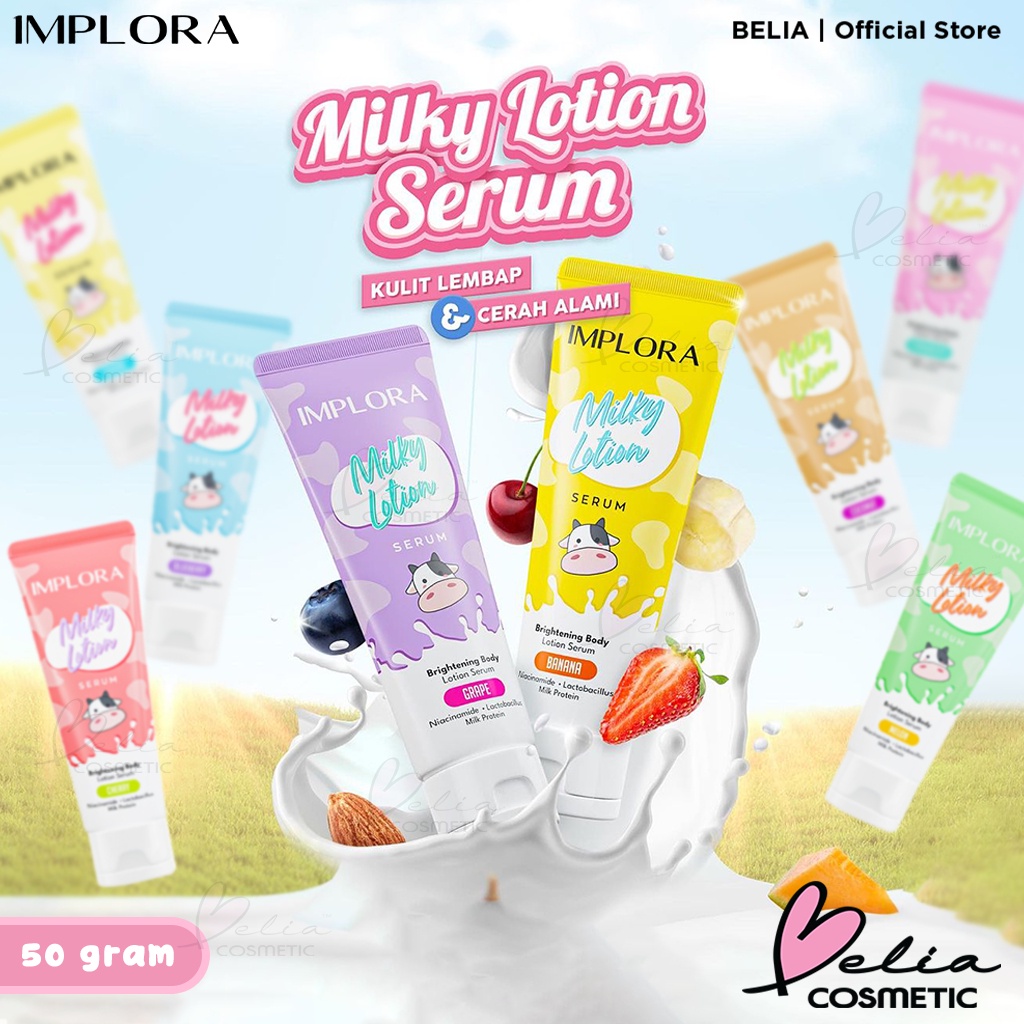 Jual IMPLORA MILKY LOTION BODY SERUM 50GR BRIGHTENING LOTION