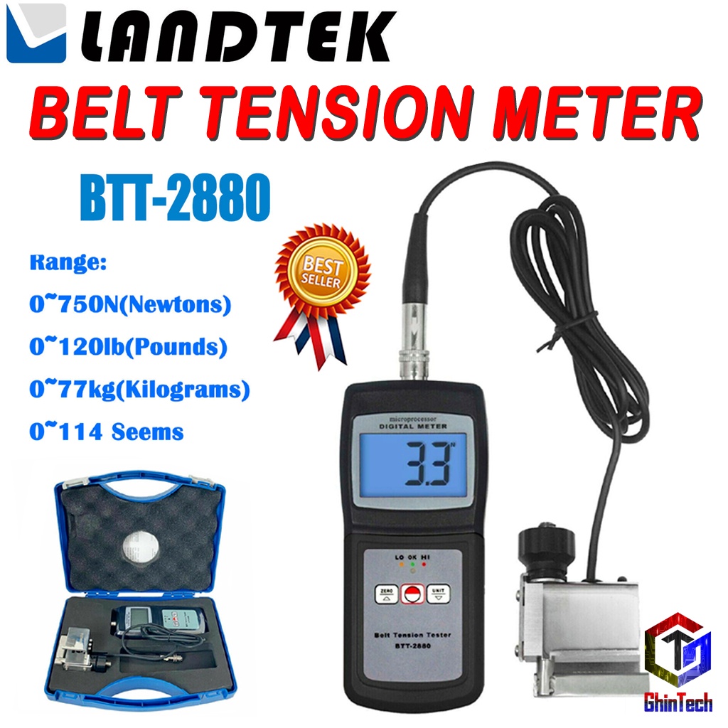Jual Landtek BTT2880 Belt Tension Tester BTT 2880 Ukur Kabel Tali