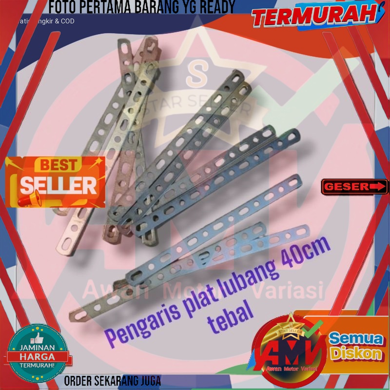 Jual Breket Plat Bolong Multifungsi Serbaguna Motor Mobil Pengaris Plat Lubang Silfer 1 Pcs 1383