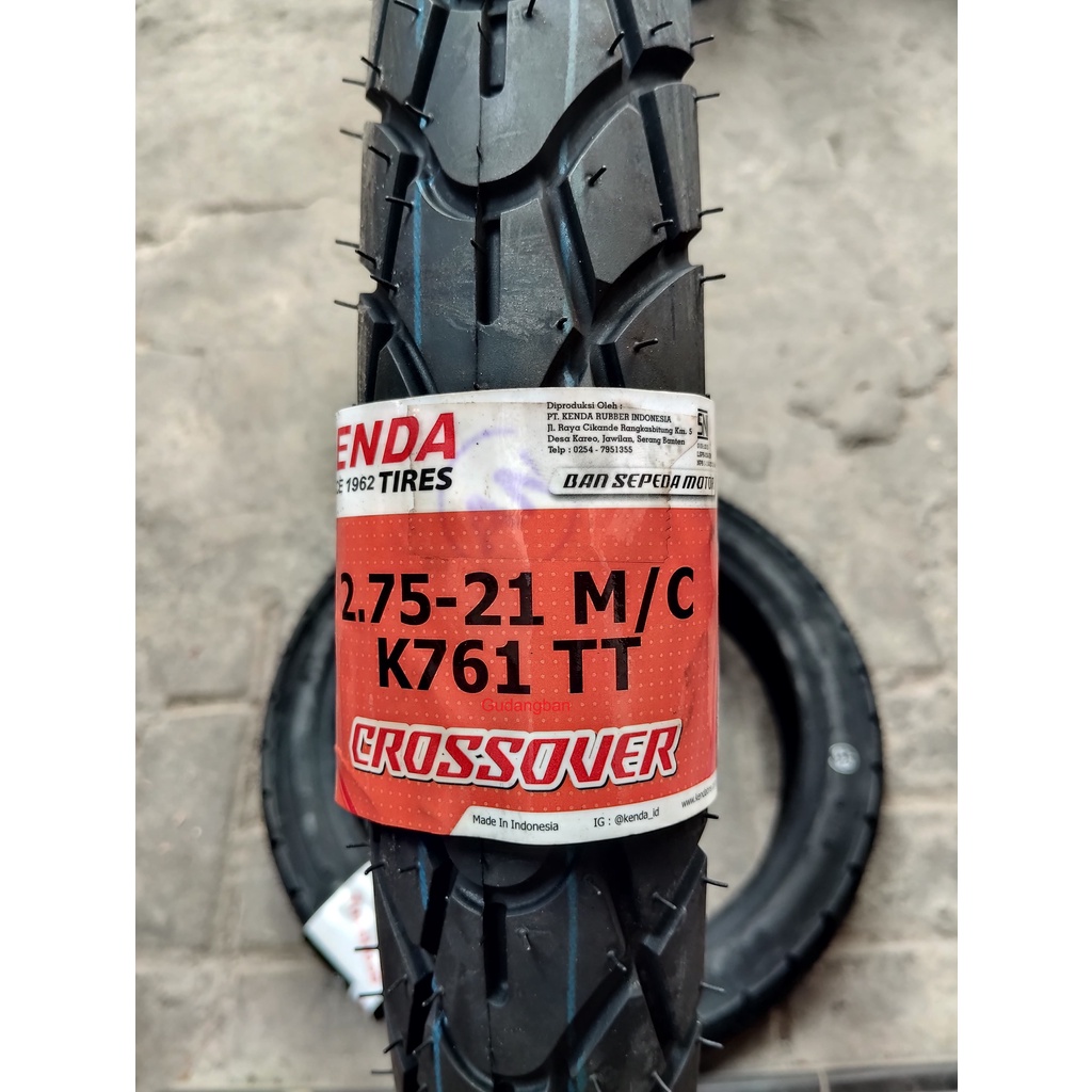 Kenda K761 Dual-Purpose Scooter Tire - 120/90-10, Front Or Rear, 57J Load Rating