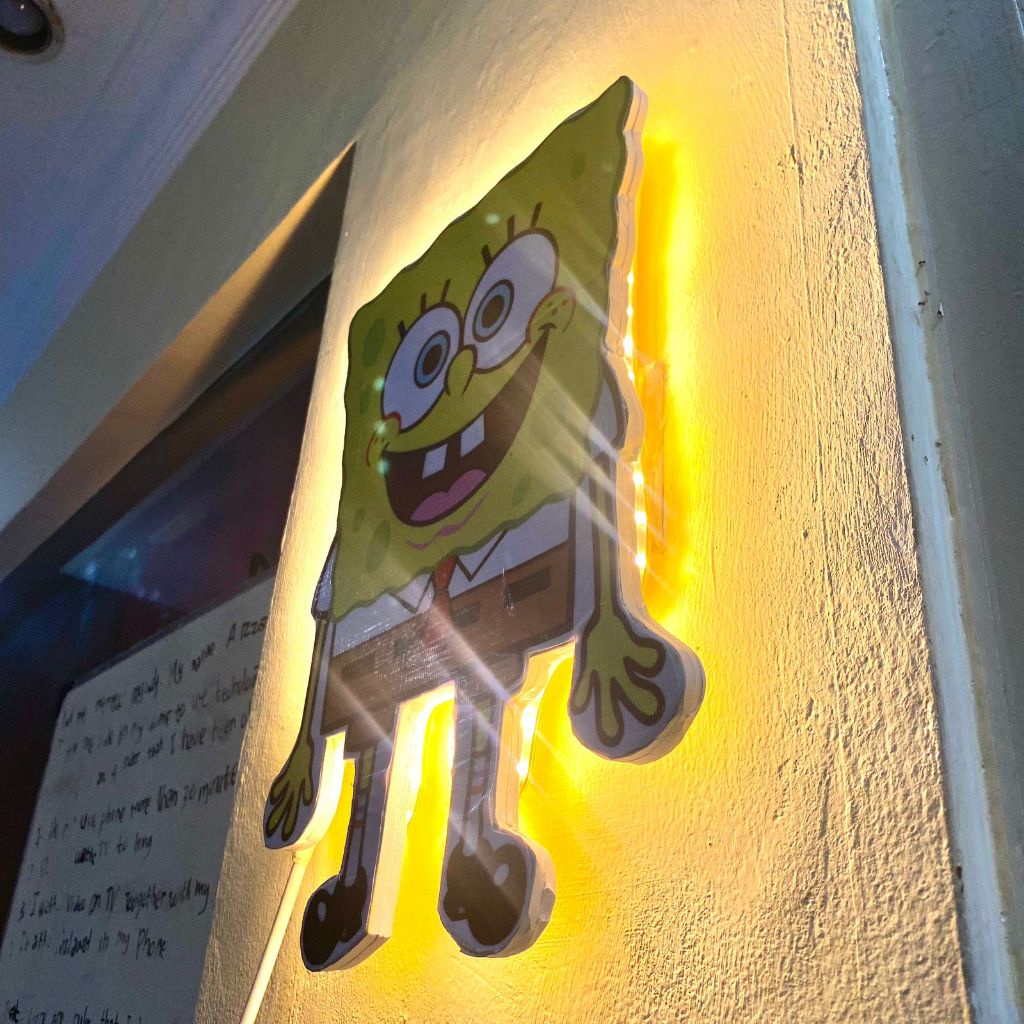 Jual Lampu LED KarakterSpongebob / Lampu kamar anak LED lampu hiasan ...