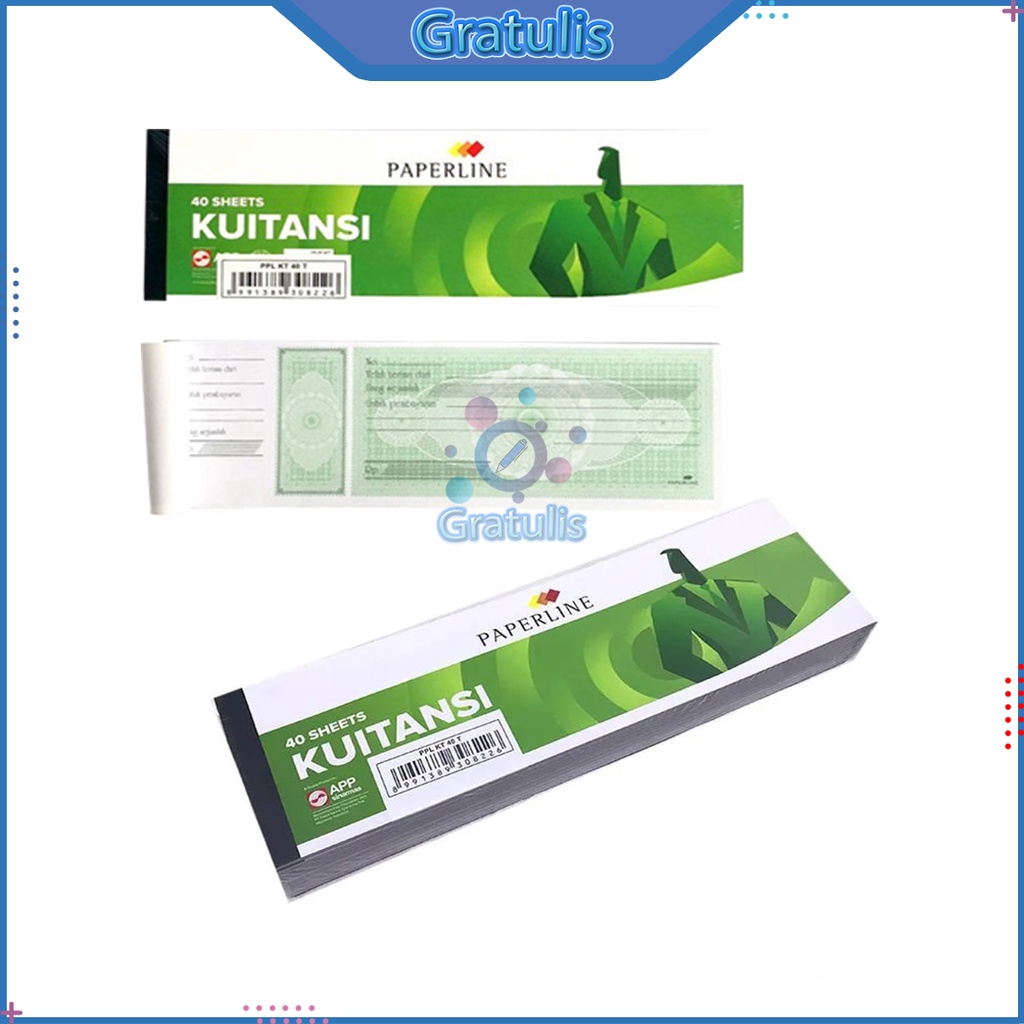 Jual KWITANSI BESAR PAPERLINE PPL-KT-40-T / KUITANSI 40 LEMBAR ...