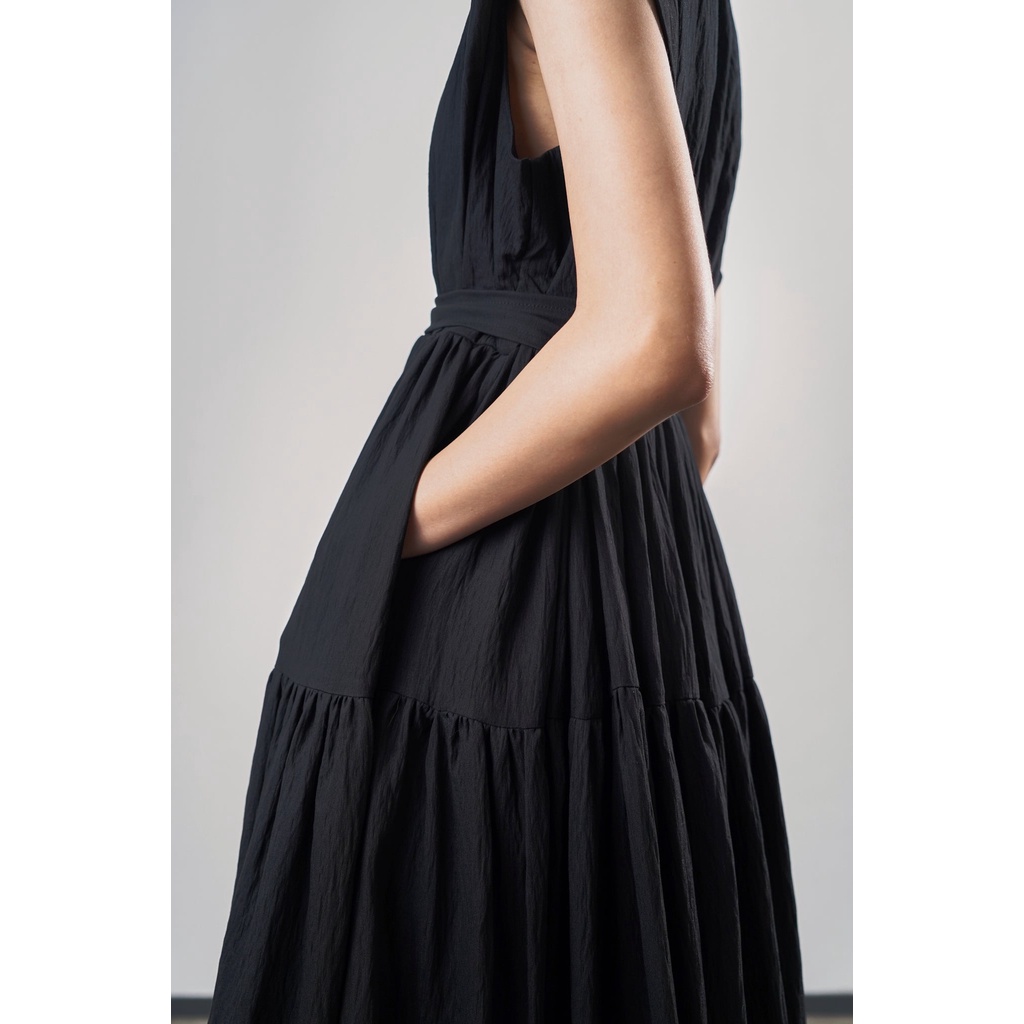 Jual PAFON Zhu Dress - Black | Shopee Indonesia