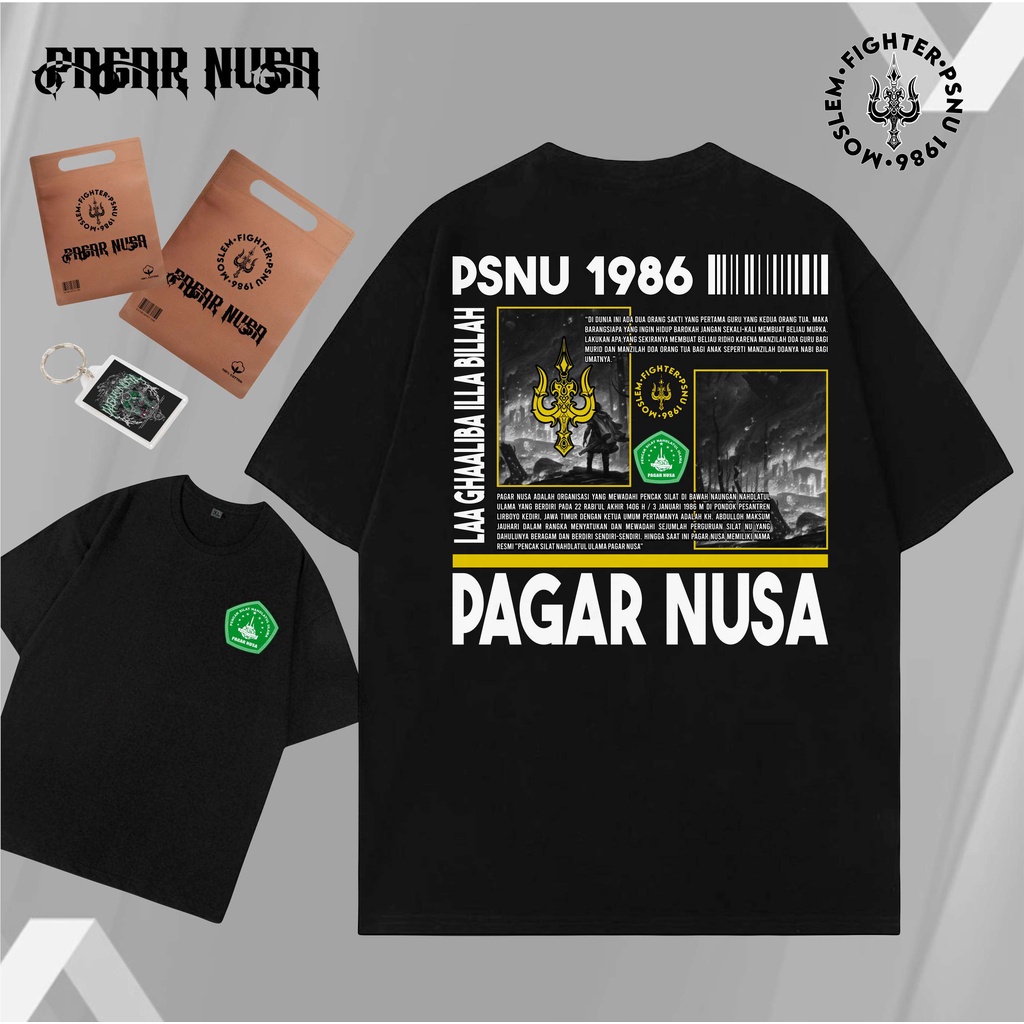 Jual Kaos Pencak Silat Pagar Nusa White Gold Streetcotton Combad 30s