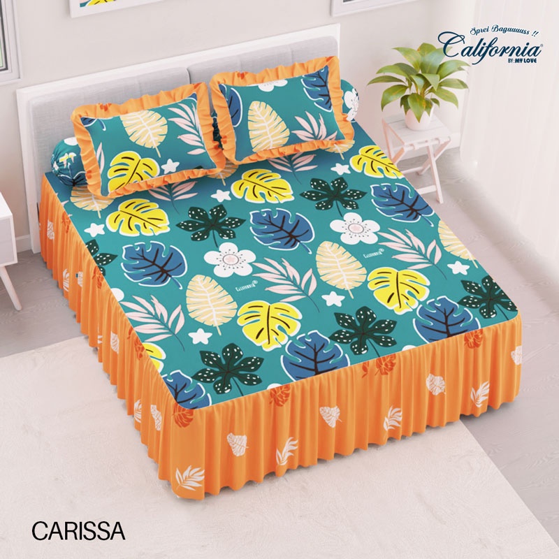 Jual CALIFORNIA Sprei King Rumbai 180x200 Carissa | Shopee Indonesia