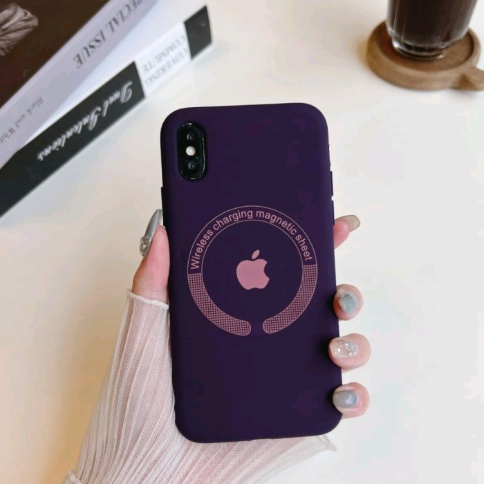 iPhone X Xs Xs Max Softcase Silicon MagSafe Magnetik Casing Cover
