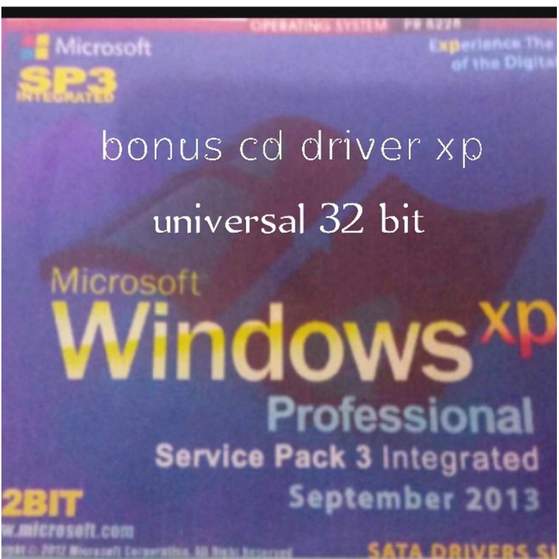 Jual cd windows xp sp3 plus cd driver universal xp 32 bit | Shopee ...