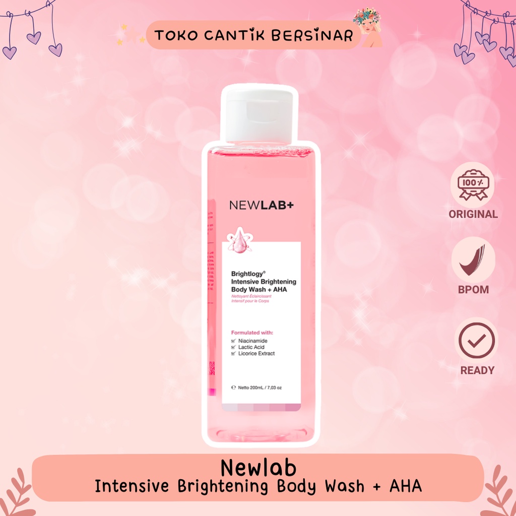 Jual NEWLAB Intensive Brightening Body Wash + AHA | Sabun Cair untuk ...