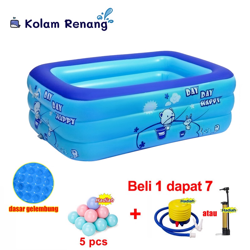 Jual 【Beli 1 Dapat 7！！！】kolam Renang Anak Jumbo Petak Karet Bahan Tebal ...