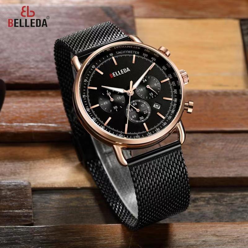 Jual BELLEDA Jam Tangan Pria BL 9284 Chrono Tanggal Aktif Anti Air ...