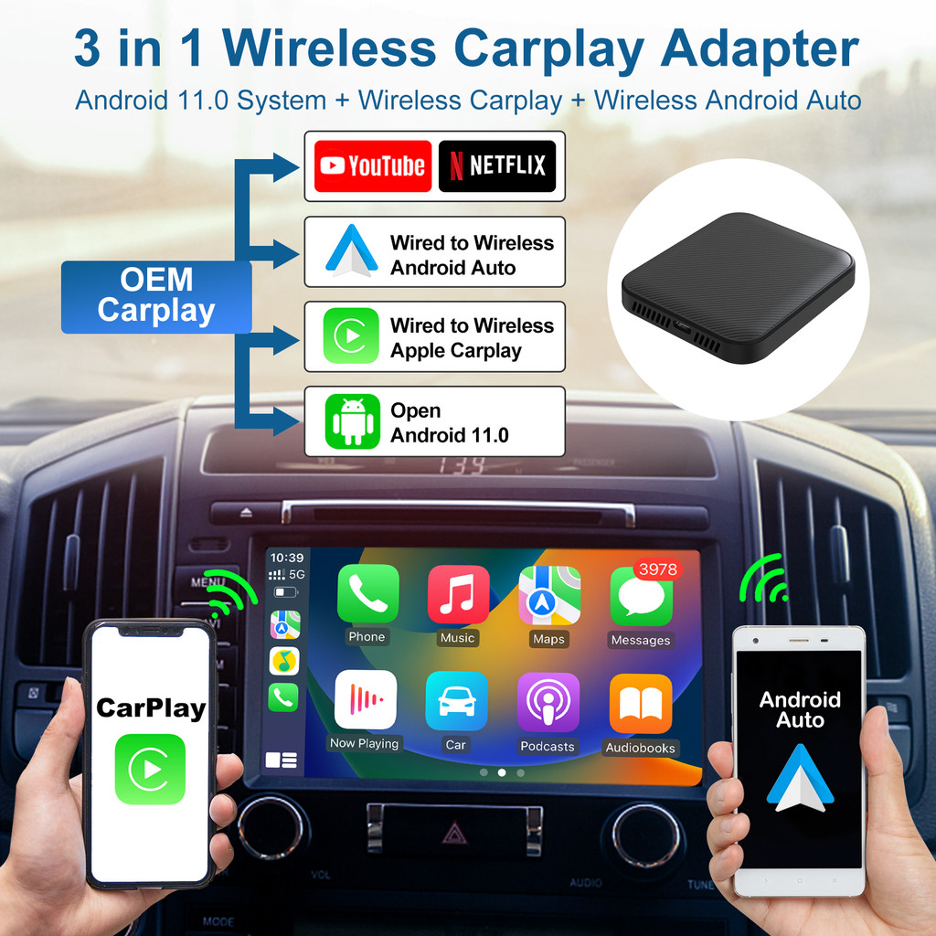 Carplay Netflix CarPlay Wireless Mit YouTube, Netfl Produktbild-Vorschau 14