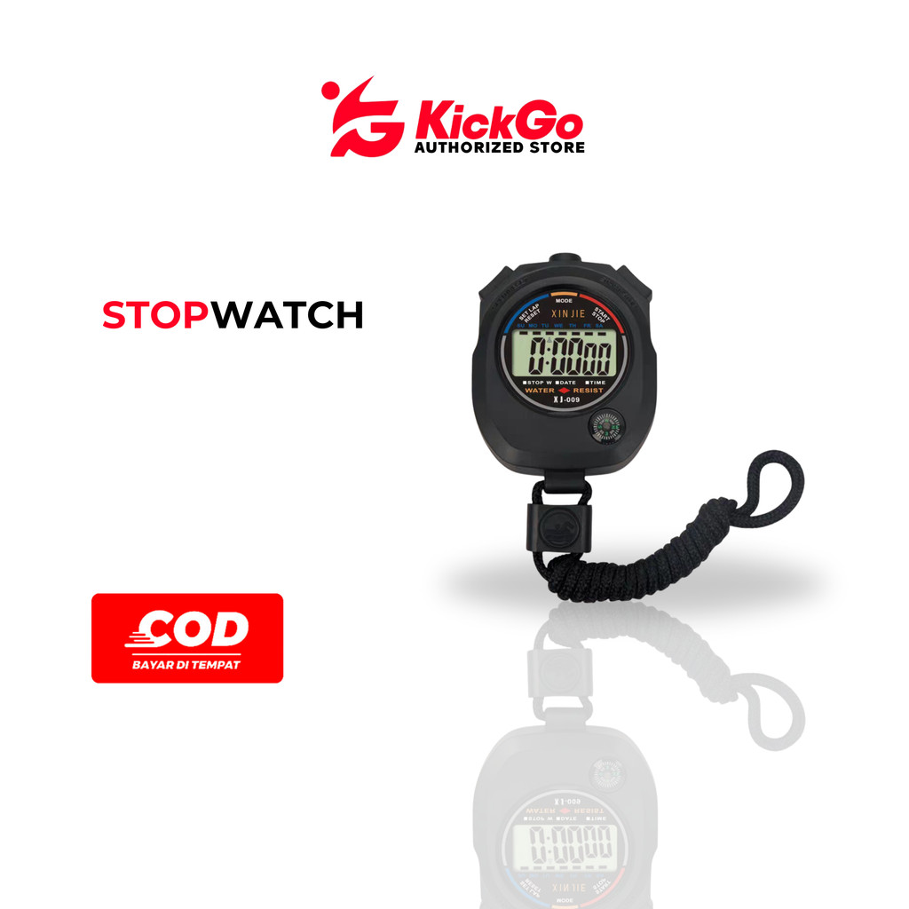Jual KickGo Stopwatch LCD Alat Pengukur Waktu Timer Olahraga Sepakbola ...
