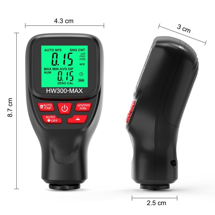 Jual Alat Ukur Ketebalan Cat Dempul Mobil Coating Thickness Paint Gauge ...