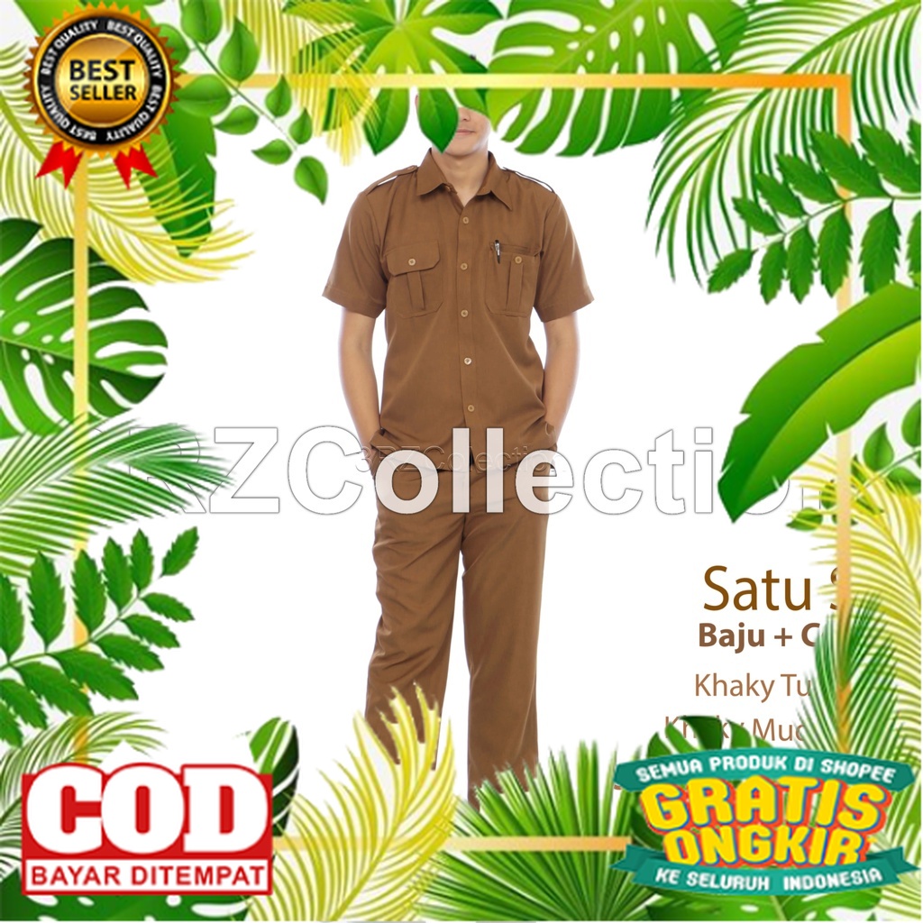 Baju PNS Polri seragam dinas harian