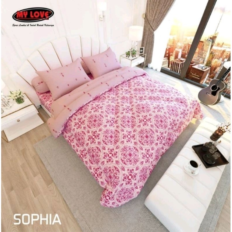 Jual Big collection / Bedcover My Love Set Uk 160x200 flat (karet