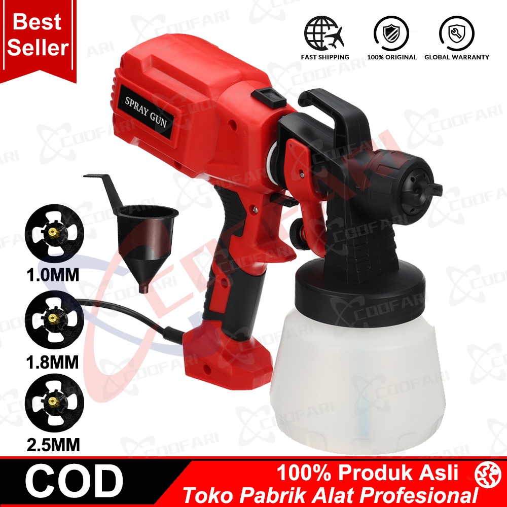 Jual Penyemprot Cat Elektrik Rumahan, 550W 220V Daya Tinggi 3 Nozel ...