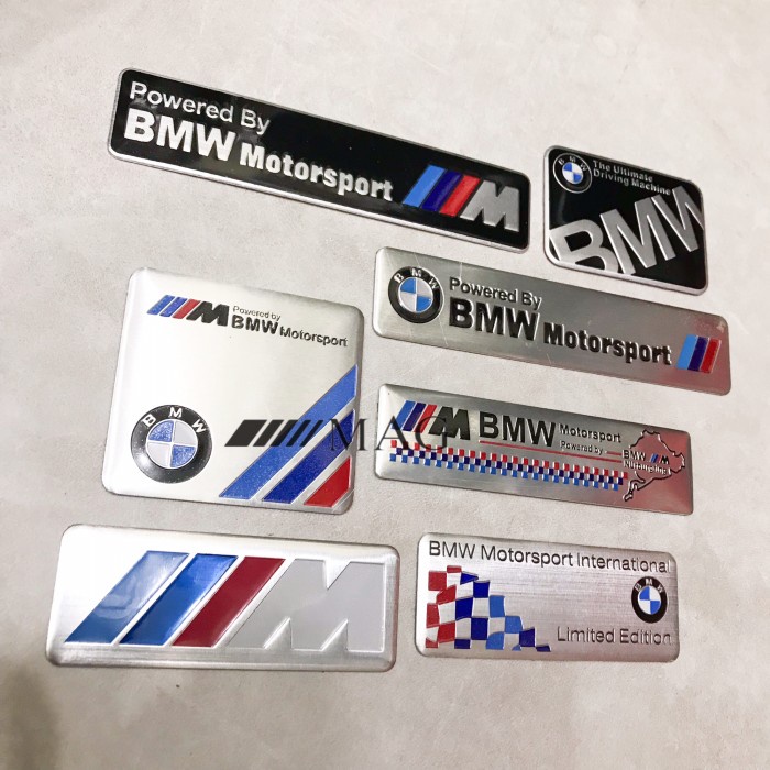 Jual Emblem 3D Sticker Plate Alumunium BMW MotorSport M3 Performance ...