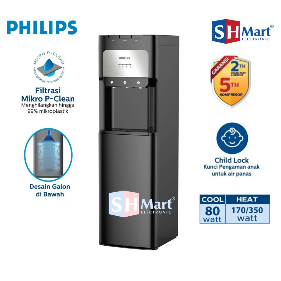 Jual DISPENSER GALON BAWAH PHILIPS ADD4972 UV STERILIZATION