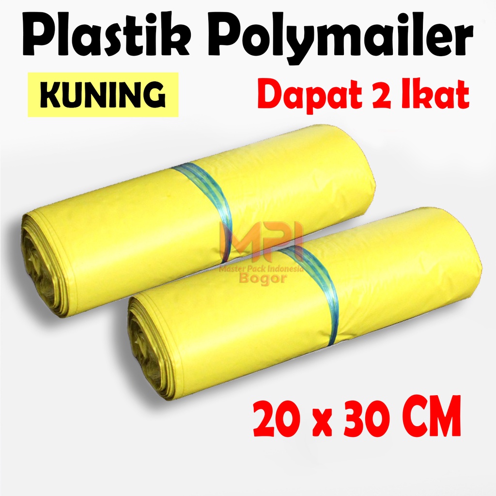 Jual 2 Ikat Plastik Polymailer Kuning 20 X 30 Cm Plastik Polimer