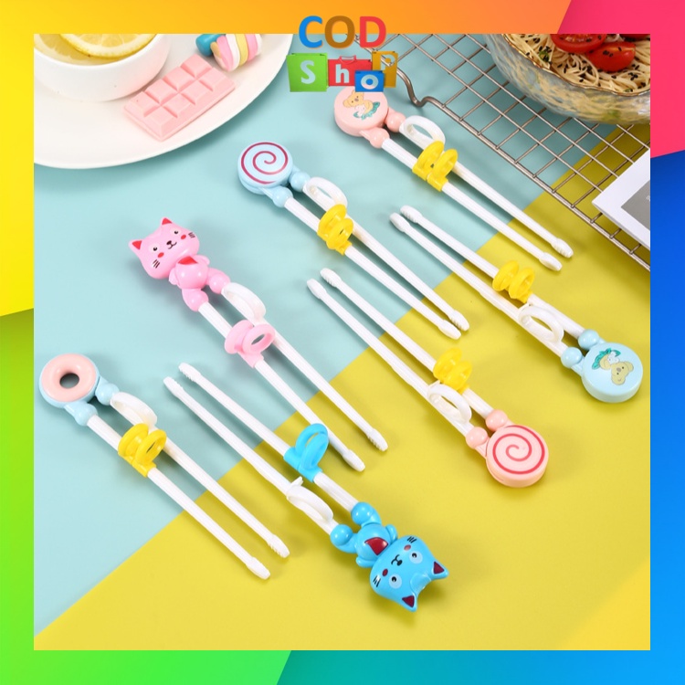 Jual COD - H6097 Sumpit Anak Lucu / Sumpit Anak Karakter / Training ...