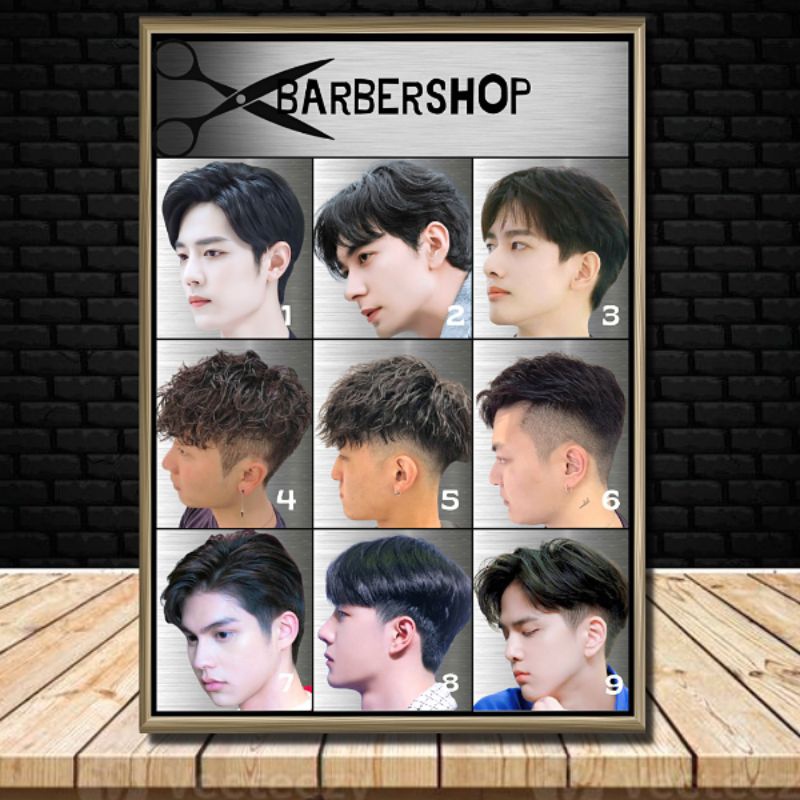 Jual POSTER BARBERSHOP POSTER SALON POSTER PANGKAS RAMBUT KEREN ...
