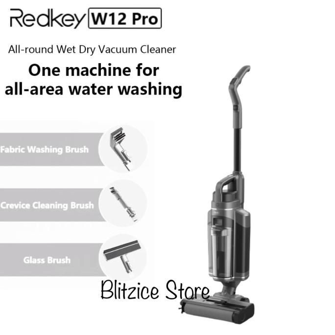 Jual Redkey W12 Pro Wet Dry Vacuum Cleaner Car Sofa Mopping Self ...
